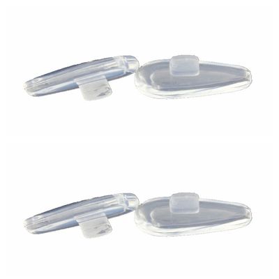 Caulo Replacement Kit of Temple Ear Socks and Nose Pads Compatible with Oakley Tincup OX3184 Glass Sunglass Frames (Nose Pads Only - Clear 2 Pairs)