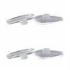 Caulo Replacement Kit of Temple Ear Socks and Nose Pads Compatible with Oakley Tincup OX3184 Glass Sunglass Frames (Nose Pads Only - Clear 2 Pairs) view 1