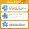 CALMOUR Vitamin D3 Strips 10 Pack| 2000 IU Oral Dissolvable D3 Vitamin Strips | Peppermint Flavor Melts on Your Tongue in 30 Seconds | Boost Immunity & Enhance Mental Focus with Vitamin D3 2000 view 2