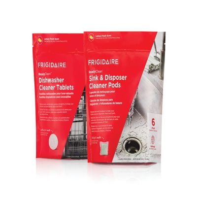 Frigidaire ReadyClean Kitchen Tablet Bundle: 6 Dishwaster Probiotic tablets + 6 Sink Disposer pods