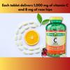 FUSION SHOP STORE Smart choices, meaningful life! Vitamin C 1000mg Tablets- with Rose HIPS, 500ct (Pack of 1) view 3