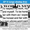 4X Seniors Reading Magnifying Glass, 10"x6" Flexible Gooseneck Magnifying, Large Page Magnifier with Stand and Thick Base, for Reading Small Prints & Low Vision Seniors with Aging Eyes view 3