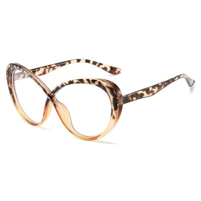 laureles Vintage Blue Light Blocking Lens Big Frame Reading Glasses Women Computer Readers Unisex (Leopard, 1.75, multiplier_x)