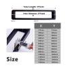 DAMSLY Bathroom Glass Door Grab Bar Metal, Shower Door Handle Stainless Steel Matte Black Back-to-Back Towel Bar, Push and Pull Handle Sets Replacement (Size : 800mm-840mm) view 2
