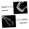 Lurrose 4pcs Replaceable Silicone Glasses Nose Pads for Eyeglasses Comfortable Non-Slip Nose Cushions for Sunglasses and Optical Frames view 3