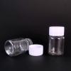 12PCS 15ML 0.5OZ Transparent Empty Pill Bottles with White Screw Cap Solid Powder Holder Storage Box Refillable Portable Durable Container Jar Pot for Travel Daily Life view 4