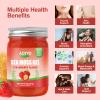 (8 OZ) Natural Sea Moss Gel Raw Strawberry Flavor Irish Seamoss Gel Vegan Women Men 102 Vitamins and Minerals Wild Harvested Non-GMO Immune Defense Booster Lung Thyroid Digestive Support view 2