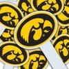 University of Iowa Cupcake Toppers Set of 25, Officially Licensed Iowa Hawkeyes, Solid Plastic (Oval Tigerhawk) view 2