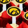 University of Iowa Cupcake Toppers Set of 25, Officially Licensed Iowa Hawkeyes, Solid Plastic (Oval Tigerhawk) view 4