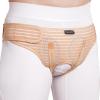 VELPEAU Hernia Belt for Men & Women - Bilateral/Double Inguinal, Groin Hernia Support Truss Underwear Briefs, Pain Relief Recovery Adjustable Strap with 2 Removable Medical Compression Pads (Khaki, M) view 1