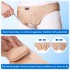 VELPEAU Hernia Belt for Men & Women - Bilateral/Double Inguinal, Groin Hernia Support Truss Underwear Briefs, Pain Relief Recovery Adjustable Strap with 2 Removable Medical Compression Pads (Khaki, M) view 2