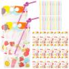 LALAFINA 50sets Clear Beverage Storage Bags Transparent Drink Pouches for Juice Tea and Beverages -grade Material with Self-sealing Design view 1