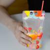 LALAFINA 50sets Clear Beverage Storage Bags Transparent Drink Pouches for Juice Tea and Beverages -grade Material with Self-sealing Design view 2