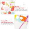 LALAFINA 50sets Clear Beverage Storage Bags Transparent Drink Pouches for Juice Tea and Beverages -grade Material with Self-sealing Design view 3