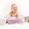 Healifty Collapsible Dish Tub Bowl Portable Sink Wash Dish Basin Foldable Laundry Tub Face Washing Basin Camping Dish Washing Tub for Kitchen Sink Pink view 2