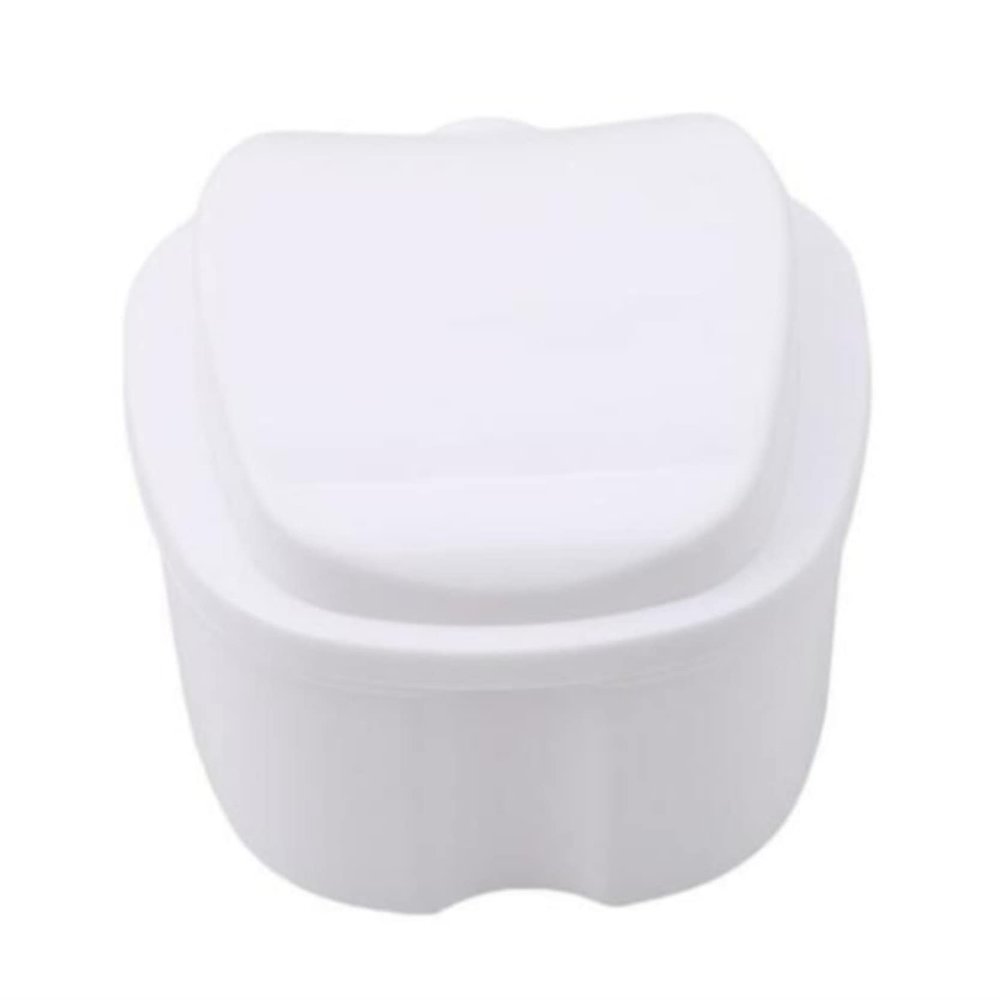 Ellylian Denture Bath Box Cup, Complete Clean Care for Dentures, Clear Braces, Mouth Guard, Night Guard & Retainers,Traveling