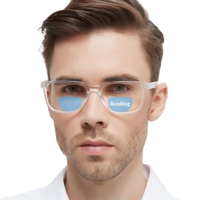 WEMOOTANTS Bifocal Reading Glasses 2.75 Men Large Blue Light Computer Readers 1.0 1.25 1.5 1.75 2.0 2.25 2.5 2.75+ 3.0 3.25 3.5 (Clear 275)