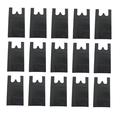 60pcs Heavy Duty Trash Bags Handles Disposable Rubbish Liners Bathroom Kitchen Office Toilets