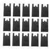60pcs Heavy Duty Trash Bags Handles Disposable Rubbish Liners Bathroom Kitchen Office Toilets view 1