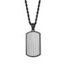 MZZJ Penicillin Allergy Engraved Medical Alert ID Necklace Military Style Gold Plated Stainless Steel Striped Dog Tag Pendant Necklaces,Outdoor Allergy First Aid ID SOS Necklaces for Teens Adult view 3