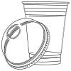 Durameg [100 Count - 12 oz.] Crystal Clear PET Plastic Disposable Cups with [Dome Lids] view 2