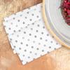 Bulk Napkins For Events - Soft Paper Napkins For Kitchen Set, Baby Shower, Bridal Shower - Cocktail Napkins Disposable (White Silver Dots, Dinner Napkins (300 Napkins)) view 3