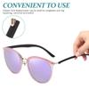 1 Pair Repair Glasses Accessories Restoration Kit Double Teeth Black Set Silicone Titanium Glasses Accessories view 4