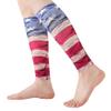 EVOPLECI 20-30mmHg Black Calf Compression Sleeve Men and Women Wide Calf Sleeve Brace Compression Socks for Leg Support Shin Splint Pain Relief (Retro American Flag, XXX-Large) view 1