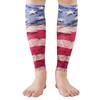 EVOPLECI 20-30mmHg Black Calf Compression Sleeve Men and Women Wide Calf Sleeve Brace Compression Socks for Leg Support Shin Splint Pain Relief (Retro American Flag, XXX-Large) view 2