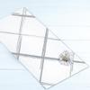 Bulk Napkins For Events - Soft Paper Napkins For Kitchen Set, Baby Shower, Bridal Shower - Cocktail Napkins Disposable (White with Silver, Dinner Napkins (400 Napkins)) view 4