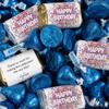 124 Pcs Birthday Candy Party Favors Miniatures Chocolate & Dark Blue Kisses (1.52 lbs, Approx. 124 Pcs) view 1