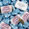 124 Pcs Birthday Candy Party Favors Miniatures Chocolate & Light Blue Kisses (1.52 lbs, Approx. 124 Pcs) view 1