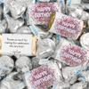 124 Pcs Birthday Candy Party Favors Miniatures Chocolate & Silver Kisses (1.5 lbs, Approx. 124 Pcs) view 1