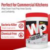 WIPESPLUS No-Rinse Food Contact Wipes Canister Multi-Surface Wipes, Unscented for Home and Business, 1200 Count, (12 Packs of 100) view 3