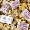 124 Pcs Birthday Candy Party Favors Miniatures Chocolate & Gold Almond Kisses (1.52 lbs, Approx. 124 Pcs) view 1