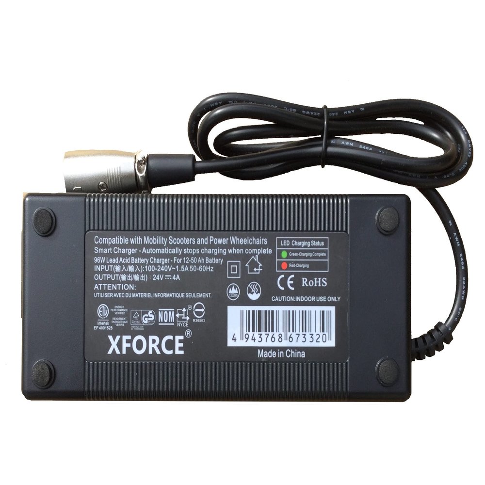 4 Amps AC Adapter Compatible with Pride Mobility, Jazzy Power Chair, Drive Medical, Golden Technologies, Schwinn, Shoprider Power Wheelchairs