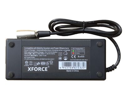 4 Amps Charger Compatible with Balder F290, Balder Finesse, Balder Junior, Balder Liberty, Bruno Catalina 46, Bruno Cub 30, Bruno Cub 35, Bruno Cub Pediatric Power Wheelchairs and Mobility Scooter