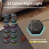 WowSleep High Fidelity White Noise Sound Machines with 30 Unique Non-Looping Soothing Sounds 12 Colors Night Light 4 Timers 10-Level Brightness 32-Level Volume and Memory Function view 4