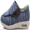 ACE SHOCK Mens Diabetic Shoes Wide Width Elderly Walking Shoes with Adjustable Closure Air Cushion Sneakers for Plantar Fasciitis Bunions Swollen Feet (12.5, Blue) view 2