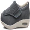 Mens Diabetic Shoes Wide Width Elderly Walking Shoes with Adjustable Closure Air Cushion Sneakers for Plantar Fasciitis Bunions Swollen Feet (12.5, Deep Grey) view 2