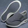 Mens Diabetic Shoes Wide Width Elderly Walking Shoes with Adjustable Closure Air Cushion Sneakers for Plantar Fasciitis Bunions Swollen Feet (12.5, Deep Grey) view 4
