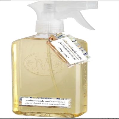 Mangiacotti Natural Surface Cleaner Plant-Based Concentrated Liquid Household Cleanser, 14-Ounce, Amber Woods