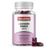 GREABBY L Glutamine 1000mg Gummies - Muscle Relief & Immune Support, Amino Acid Supplement with Magnesium Glycinate, Vegan & Non-GMO, Gluten Free (60 Count) view 1