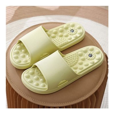 LUXRUB Plantar Fasciitis Slippers Men Women Reflexology Acupressure Acupuncture Massage Sandals Arthritis Neuropathy Pain Relief Home Shock Absorbing Shower Shoes (Color : Green, Size : 7.5/8)