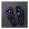 LUXRUB 2023 Plantar Fasciitis Massage Slippers Men Women Sole Particles Health Foot Therapy Sandals Home Anti-Skid Quick Drying Shoes Improve Blood Circulation (Color : Black Blue, Size : 8/8.5) view 1