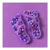 LUXRUB Foot Massage Slippers Men Women Shiatsu Foot Massager Reflexology Shoes Foot Pain Relief Neuropathy Plantar Fasciitis Acupressure Feet Massage Sandals (Color : Purple, Size : 7/7.5)