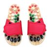 Plantar Fasciitis Massage Slippers Unisex Summer Home Sandals Reflexology Sandals Acupressure Acupoints Massage Flip Flops Promoting Blood Circulation Myofascial Release (Color : Red, Size : 9/9.5) view 1