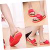 Plantar Fasciitis Massage Slippers Unisex Summer Home Sandals Reflexology Sandals Acupressure Acupoints Massage Flip Flops Promoting Blood Circulation Myofascial Release (Color : Red, Size : 8/8.5) view 4