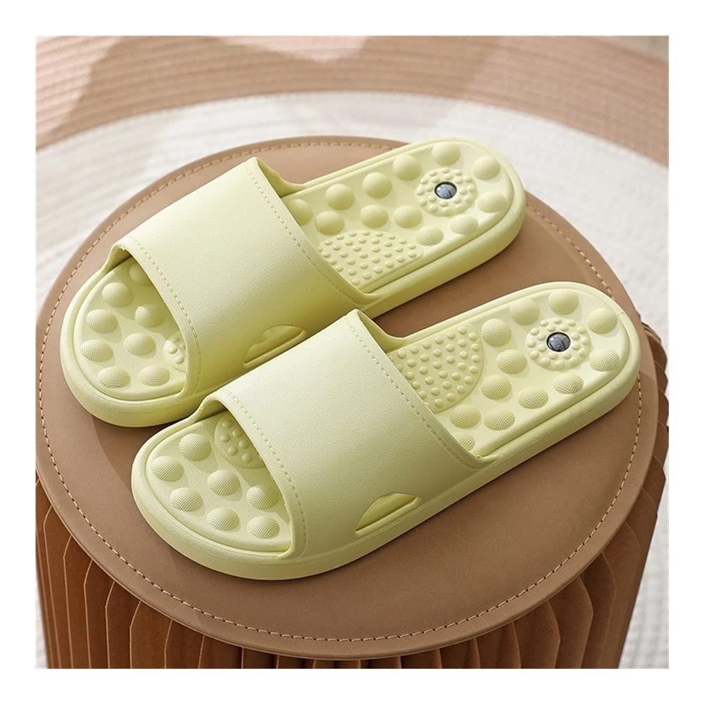 Acupressure Massage Slippers For Women Men Reflexology Therapy Shower Shoes Plantar Fasciitis Sandals Foot Arch Arthritis Neuropathy Pain Relief Feet Care Flip Flops ( Color : Green , Size : 6.5/7 )