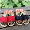 Plantar Fasciitis Massage Slippers Unisex Summer Home Sandals Reflexology Sandals Acupressure Acupoints Massage Flip Flops Promoting Blood Circulation Myofascial Release (Color : Red, Size : 6/6.5) view 2